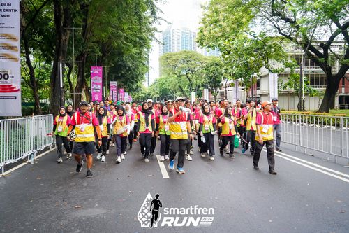 Race photo from Smartfren Run 2024