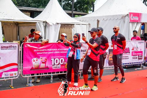 Race photo from Smartfren Run 2024