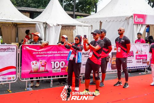Race photo from Smartfren Run 2024