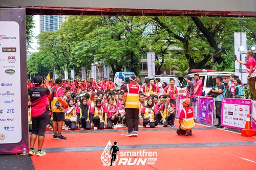 Race photo from Smartfren Run 2024