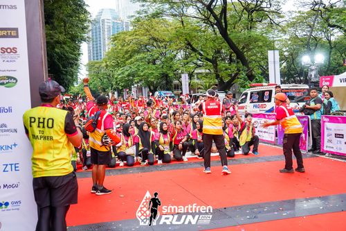 Race photo from Smartfren Run 2024