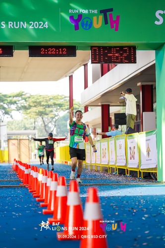 Race photo from BAF LIONS RUN 2024