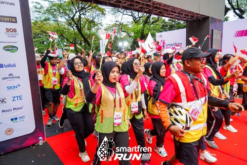 Race photo from Smartfren Run 2024