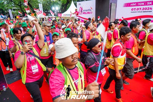 Race photo from Smartfren Run 2024