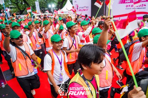 Race photo from Smartfren Run 2024