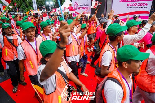 Race photo from Smartfren Run 2024