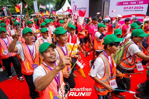 Race photo from Smartfren Run 2024