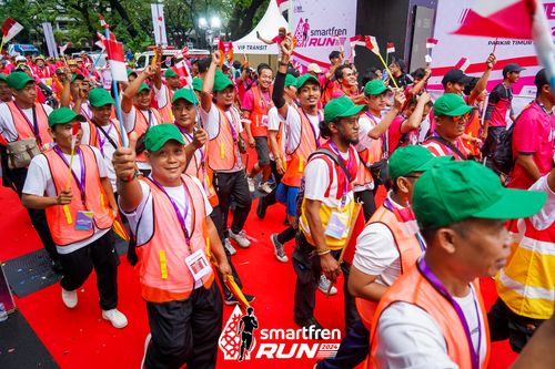 Race photo from Smartfren Run 2024