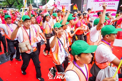 Race photo from Smartfren Run 2024