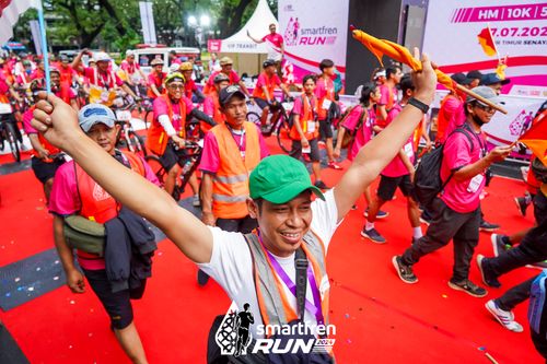 Race photo from Smartfren Run 2024