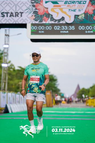 Race photo from Arutmin Borneo Run 2024