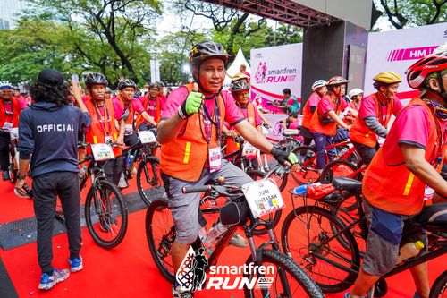 Race photo from Smartfren Run 2024