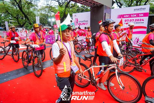 Race photo from Smartfren Run 2024