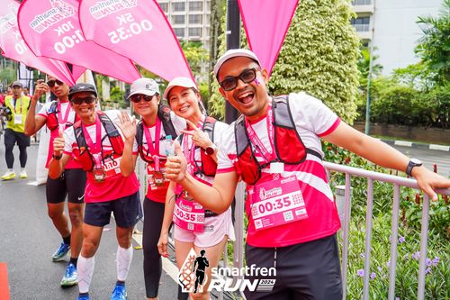 Race photo from Smartfren Run 2024