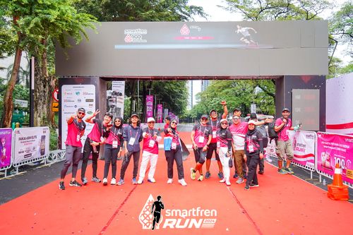 Race photo from Smartfren Run 2024