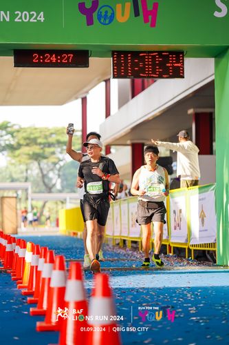Race photo from BAF LIONS RUN 2024