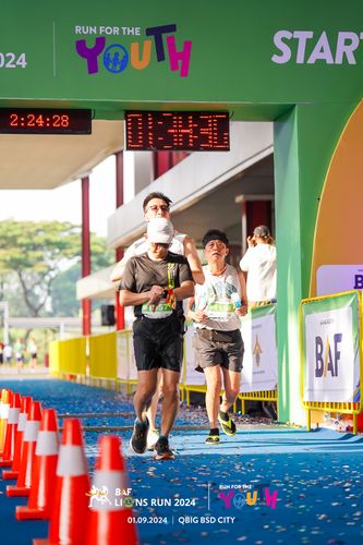 Race photo from BAF LIONS RUN 2024