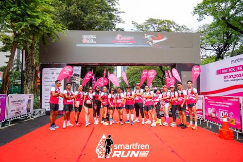 Race photo from Smartfren Run 2024
