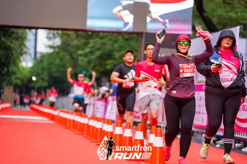 Race photo from Smartfren Run 2024