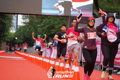 Race photo from Smartfren Run 2024