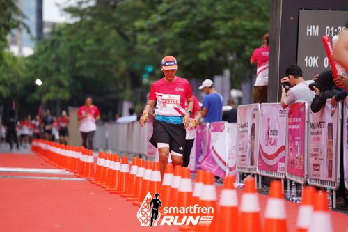 Race photo from Smartfren Run 2024