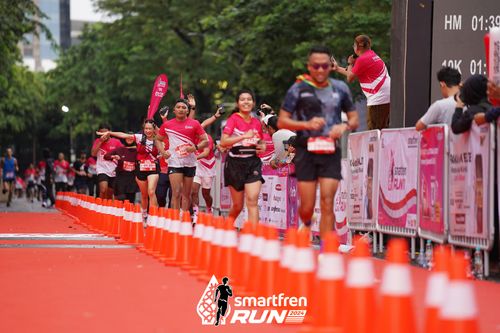 Race photo from Smartfren Run 2024