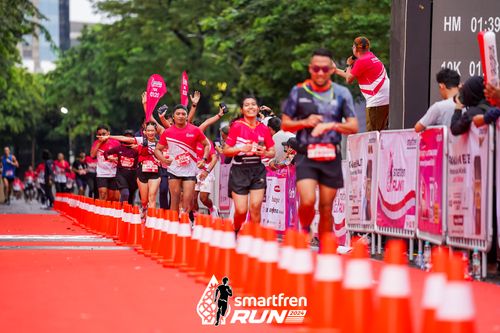 Race photo from Smartfren Run 2024