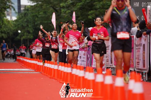 Race photo from Smartfren Run 2024