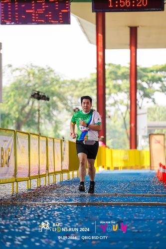 Race photo from BAF LIONS RUN 2024