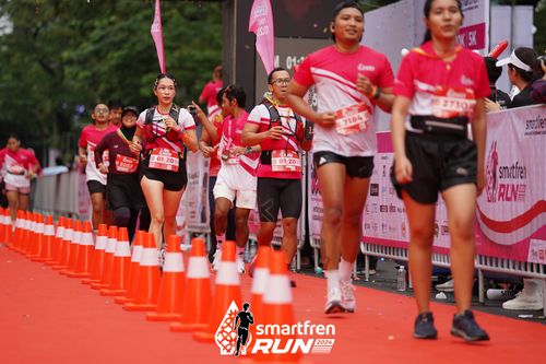 Race photo from Smartfren Run 2024