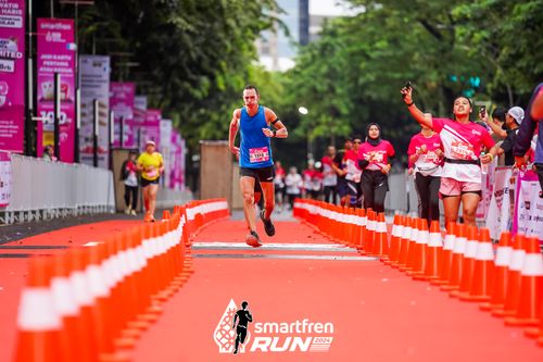 Race photo from Smartfren Run 2024