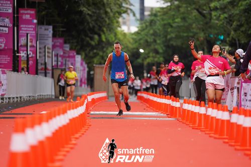 Race photo from Smartfren Run 2024