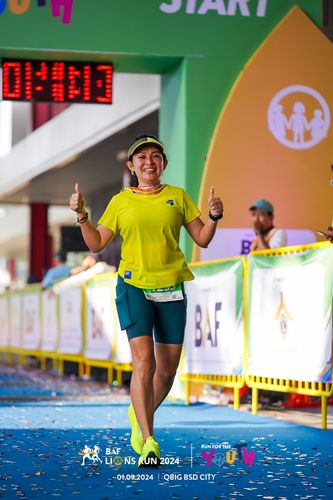 Race photo from BAF LIONS RUN 2024