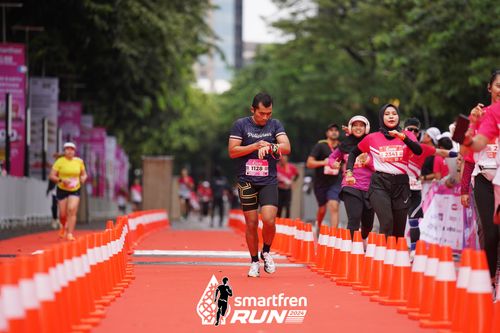 Race photo from Smartfren Run 2024