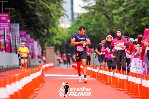 Race photo from Smartfren Run 2024