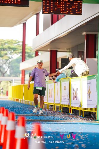 Race photo from BAF LIONS RUN 2024