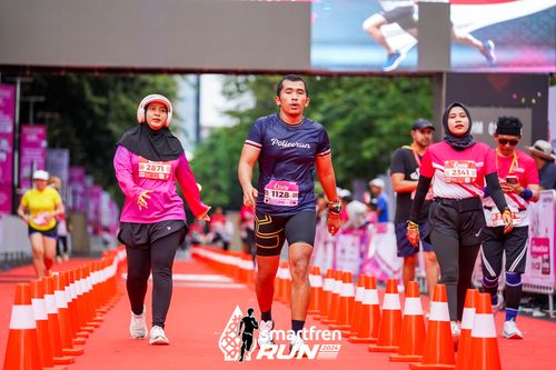 Race photo from Smartfren Run 2024