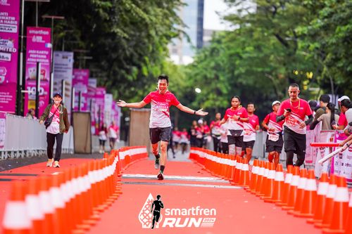 Race photo from Smartfren Run 2024