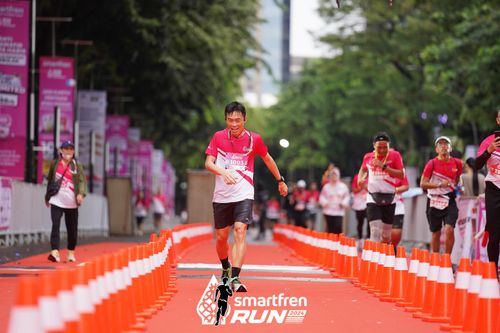 Race photo from Smartfren Run 2024