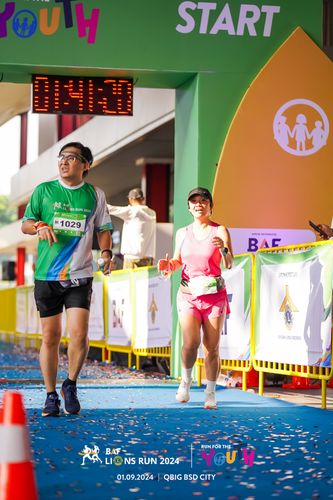 Race photo from BAF LIONS RUN 2024