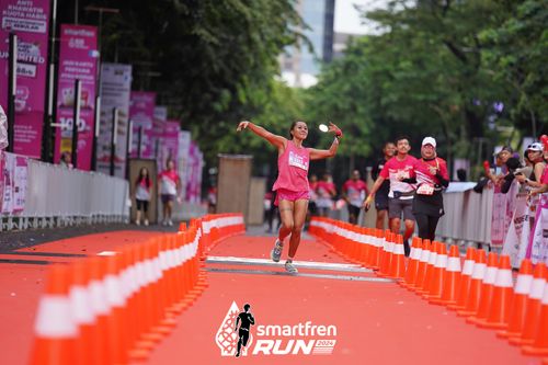 Race photo from Smartfren Run 2024