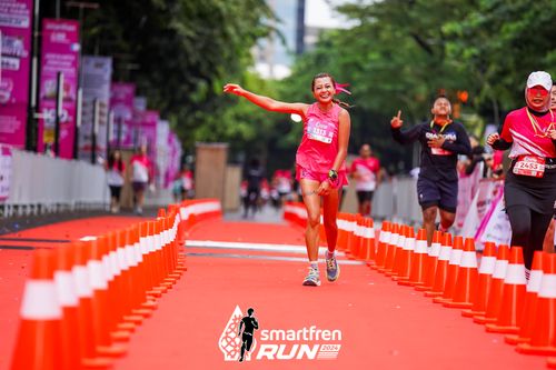 Race photo from Smartfren Run 2024