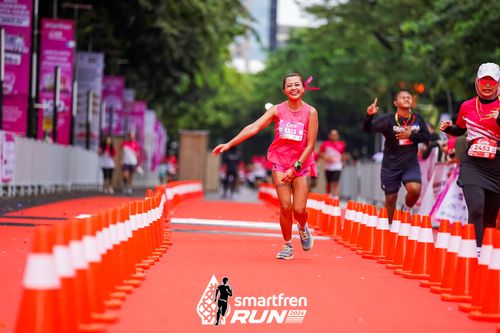 Race photo from Smartfren Run 2024