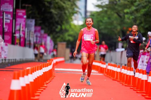 Race photo from Smartfren Run 2024