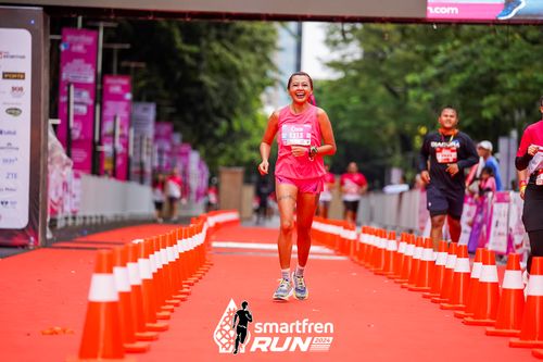 Race photo from Smartfren Run 2024