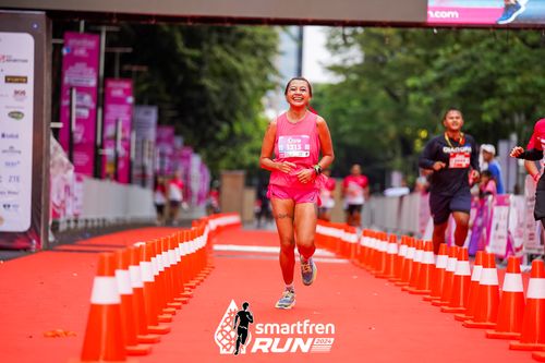 Race photo from Smartfren Run 2024