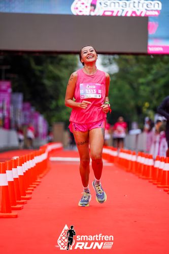Race photo from Smartfren Run 2024