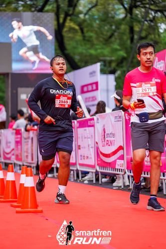 Race photo from Smartfren Run 2024