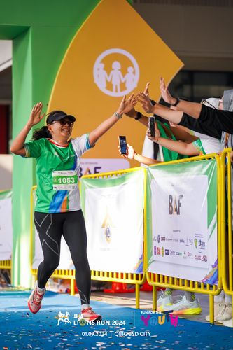 Race photo from BAF LIONS RUN 2024