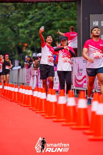 Race photo from Smartfren Run 2024